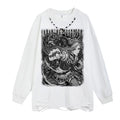 Long sleeved loose hoodie for men